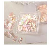 coquille de poisson naturel, Tranches de coquillage d'ormeau strass Nail Art multicolore série PEARL Ocean(4)