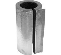 Coquille d'isolation en laine de roche pour tuyau de poêle revêtu d'aluminium différents diamètres - DN 180