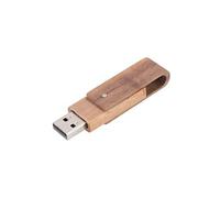 Coquille en bois de noyer avec coque USB (mémoire flash USB 2.0) et disque de stockage (64G)