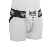 Metal Boxe Coquille Femme Semi-pro Blanc Taille L