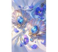 Coquille Gemme Fleur Puzzle de 700 Pièces pour Adultes, 52x38cm Puzzles Classiques 700 pièces Adultes, Puzzle Stimulant Parfait pour Les Soirées de Jeu