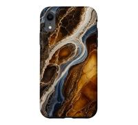 Coquille minérale de piscines en Agate Semblable à l'ambre Coque pour iPhone XR