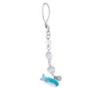 Coquille Perlée Chaîne De Téléphone Résine Acrylique Poisson Pendentif Porte-clés Charme Lanière Souvenirs Faits À La Main Étoile