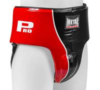 METAL BOXE Coquille Professionnelle Club Line Hommes, Noir/Rouge, L-XL