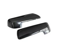 Coquille Rétroviseur Accessoires Voiture Aile Porte Latérale Couvercle Rétroviseur Boîtier Pour GMC Pour Sierra 2019 2020 2021 2022 2023 Couverture Miroir(Fibre de carbone noir)