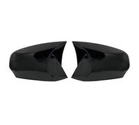 Coquille Rétroviseur Accessoires Voiture Porte Extérieure Aile Latérale Couvercle Rétroviseur Boîtier Pour Fluence 2011 2012 2013 2014 2015 Cache Rétroviseurs(Noir brillant)