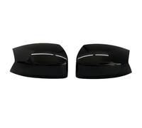 Coquille Rétroviseur Boîtier Couvercle Rétroviseur D'aile Latérale Porte Voiture Pour Ford Pour S-MAX Pour C-MAX Pour Kuga Pour Escape 2007-2019 Couverture Miroir(Noir)
