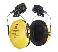 3M PELTOR Optime I Casque antibruit, fixation pour casque, jaune, avec adaptateur de casque P3E (pour tous les casques 3M, sauf G2000), SNR = 26 dB, H510P3E x1 morceau