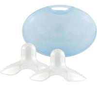 Coquilles D'allaitement-Pack De 2-Coques D¿Allaitement En Silicone S Avec Étui De Transport Hygiénique-Pour Un Allaitement Doux Et Confortable-Sans Bpa