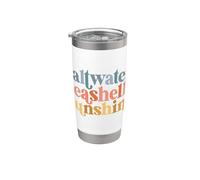 Coquilles d'eau salée Sunshine Beach Lovers Gobelet isotherme en acier inoxydable double paroi