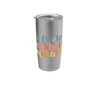 Coquilles d'eau salée Sunshine Beach Lovers Gobelet isotherme en acier inoxydable double paroi