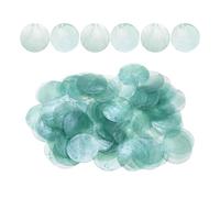 Coquilles Plates Rondes - 100 Pièces de Breloques Artisanales DIY,Connecteur de Perle Style Pièce Coquillage - Pour Amateurs Artistes Femmes Filles Étudiants Art Professionnels Mariage Fête Maison Ate