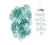 Coquilles Plates Rondes | 100 Pièces Décoration Maison Loisirs Créatifs - Connecteur de Perle Style Pièce Coquillage | pour Amateurs Débutants Adultes Filles Étudiants en Art Artistes Fête Maison