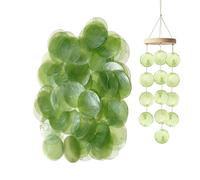 Coquilles Plates Rondes - 100 Pièces Pour Création De Pendentifs | Connecteur de Perle Style Pièce Coquillage - pour Amateurs Débutants Adultes Filles Étudiants en Art Artistes Fête Maison Atelier