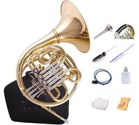 Cor à Double Rangée, en Option en Un, Quatre Touches en Si-f, Corps en Laiton pour Instruments De Musique, Poli à La Main à L’intérieur, Adapté Aux Débutants Et A, Integrated
