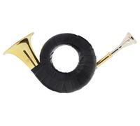 Cor de Chasse Trompe Petit Bugle Instrument a Vent Cuivre Accordement Bb Etui