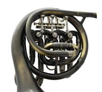 Cor d'harmonie pour débutant Pavillon gravé d un mini cor français ancien en si bémol