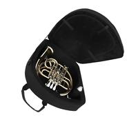 Cor Français Plaqué Or À Trois Clés En Si Bémol Instrument En Laiton À Double Rangée Avec Étui Et Embouchure Cor D'harmonie Professionnel