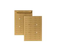 Cor postal 04170338 Maison imprimé Post Sac C4 avec table et de perforation Vision, ungummiert, 250 pièces, 229 x 324 mm, marron 110 g,