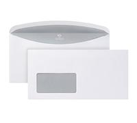 Cor postal Velox 02526149 Enveloppe Ier Housse ISK, Velox 3000, gommé, C6/5, 114 x 229 mm, 80 g avec fenêtre, 1000 Pièces Blanc