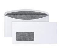 Cor postal Velox 02526853 Enveloppe Ier Housse de sécurité fentes et de la mer nombre pression intérieure, Ask, Velox 3000, gommé, 80 g avec fenêtre, C6/5, 114 x 229 mm, 1000 pièces Blanc