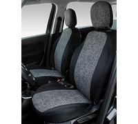 CORA 000129381 Housses personnalisés Fiat 500 x -500l Tess. System Noir/Mosaïque Gris