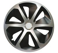 Cora 41945 4 Universelle Aspect Aluminium Lot de 4 enjoliveurs Roco Mix, 15, Set de 4