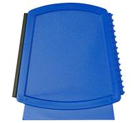 CORA Grattoir avec raclette en Forme de trapèze, 11 x 10,5 cm, Bleu, SQUEEGEE, Outil de nettoyage