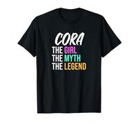 Cora La Fille Le Mythe La Légende Nom Amusant T-Shirt