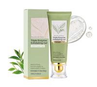 Coracode Triple Enzyme Green Tea Exfoliating Aqua Peel Gel,Coracode Gel Exfoliant Visage Coréen,Exfoliating Gel,Deep Pore Face Exfoliant,Gentle Facial Exfoliator,Natural Cellulose for Body Peeling，1pc
