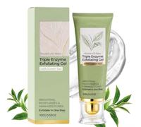 Coracode Triple Enzyme Green Tea Exfoliating Aqua Peel Gel,Coracode Triple Enzyme Exfoliating Gel,Deep Pore Face Exfoliant,Gentle Facial Exfoliator,Natural Cellulose for Peeling,Reveal All-New Skin