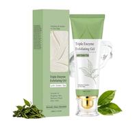 Coracode Triple Enzyme Green Tea Exfoliating Aqua Peel Gel,Coracode Triple Enzyme Exfoliating Gel,Gentle Facial Exfoliator,Natural Cellulose for Peeling,Deep Pore Face Exfoliant,Reveal New Skin