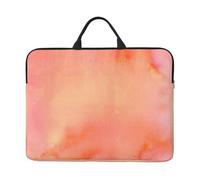 Corail Aquarelle Nuances Rose Orange,Housse pour Ordinateur Portable 14 Pouces, Sacoche pour Ordinateur Portable, Mallette avec poignée