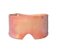 Corail Aquarelle Nuances Rose Orange,Masque pour les yeux bloquant la lumière Cache-yeux et cache-oreilles pour le sommeil