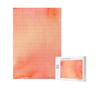 Corail Aquarelle Nuances Rose Orange,Puzzle Familial en Bois de 300 pièces pour Adultes et Adolescents