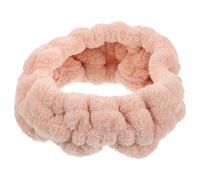 Corail Bandeau Élastique Rose en Polaire Cheveux pour Maquillage