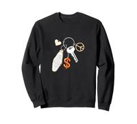 Corail Color Success Keys Love Peace Money Coral Graphic Sweatshirt