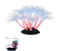 Corail lumineux - Coraux artificiels pour aquarium, silicone coloré + caoutchouc - Décoration pour aquarium, récif - Corail sûr et réaliste pour la maison, le bureau et l'eau sur le thème