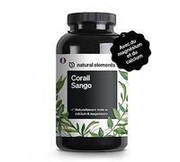 Corail marin sango - 180 gélules - 660 mg de calcium - 330 mg de magnésium - source naturelle de calcium et de magnésium - contrôlé en laboratoire, sans stéarate de magnésium, hautement dosé