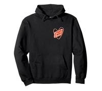 Corail Old School Love Cassette Heart Coral Color Graphic Sweat à Capuche