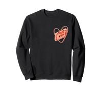 Corail Old School Love Cassette Heart Coral Color Graphic Sweatshirt