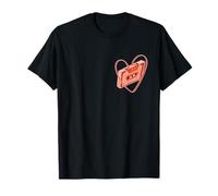 Corail Old School Love Cassette Heart Coral Color Graphic T-Shirt