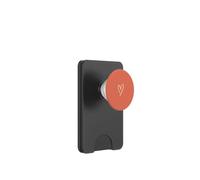 Corail Orange Cœur Dessiné à la Main Amour Minimaliste PopSockets PopWallet pour MagSafe
