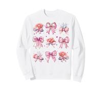 Corail Reef Sea Ocean Girl Pink Coquette Bow Sweatshirt