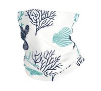 Corail Tortue De Mer Bleu Marine Turquoise Cache-Cou Anti-Solaire Balaclava Douce Bande De Cheveux pour Cyclisme Femme Élastique Écharpe Tube