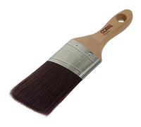 Coral 31753 Aspire Pinceau professionnel à coupe inclinée avec profil court ovale pour une coupe rapide et précise Finition ultra lisse avec émulsion commerciale ou manche en bois FSC brillant 5,1 cm