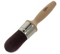 Coral 33733 Aspire Pinceau rond épais 40 mm Profil convexe professionnel ferme pour une coupe rapide et précise Finition ultra lisse avec émulsion commerciale Peinture à la craie brillante Manche en