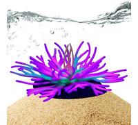 Coral Decorations For Fish Tank - 14x12x7.5cm Silicone Glowing Artificial Coral Ornament, Vibrant Aquarium Landscaping Accessory | Freshwater Saltwater Compatible Decorative Aquatic Plant Design