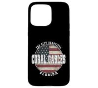 Coral Gables Floride, Drapeau américain Vintage Coque pour iPhone 15 Pro Max