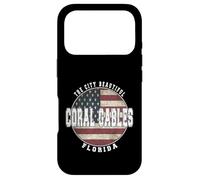 Coral Gables Floride, Drapeau américain Vintage Coque pour iPhone 17 Pro